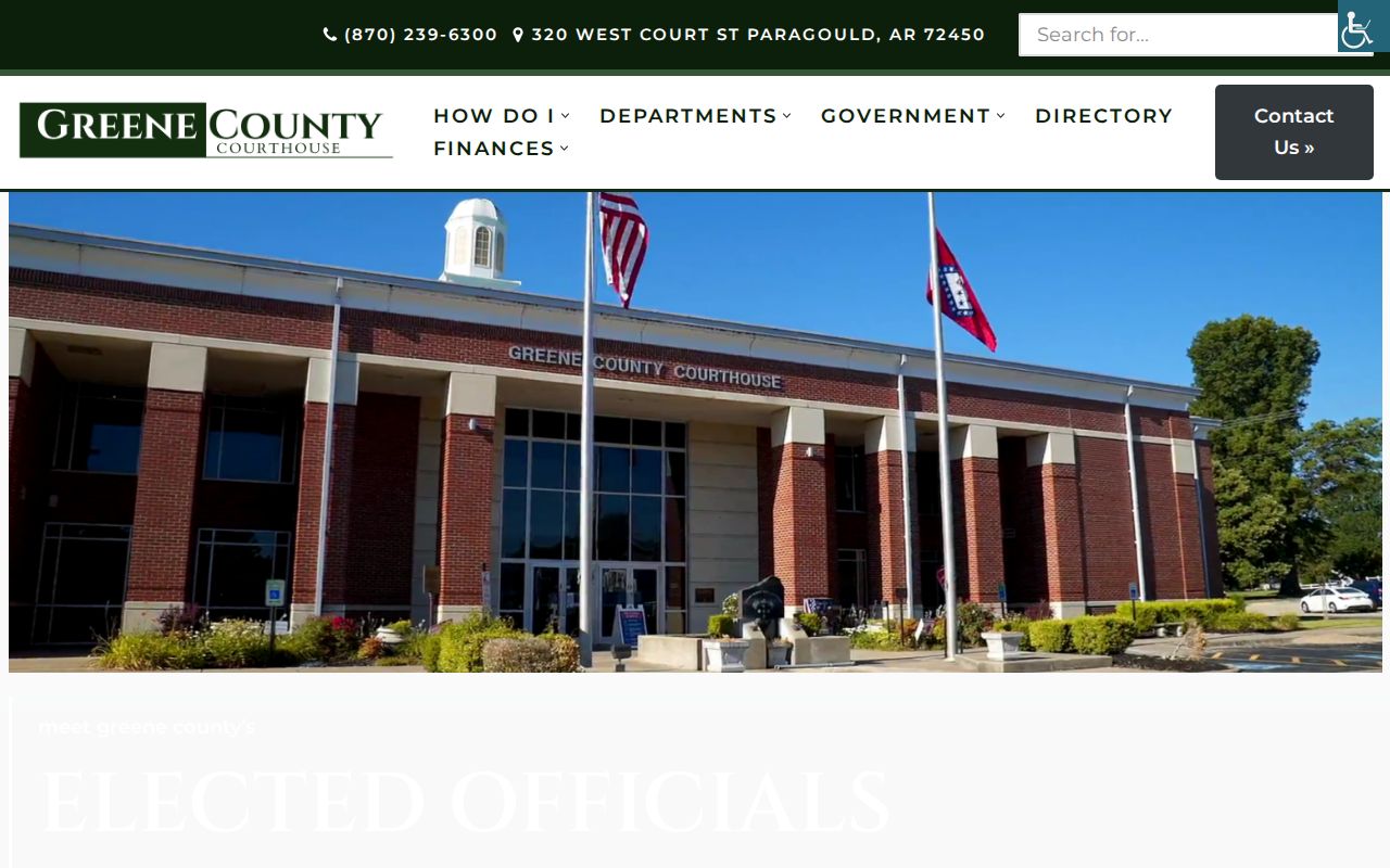 Greene County court docket elected clerk and county office roles