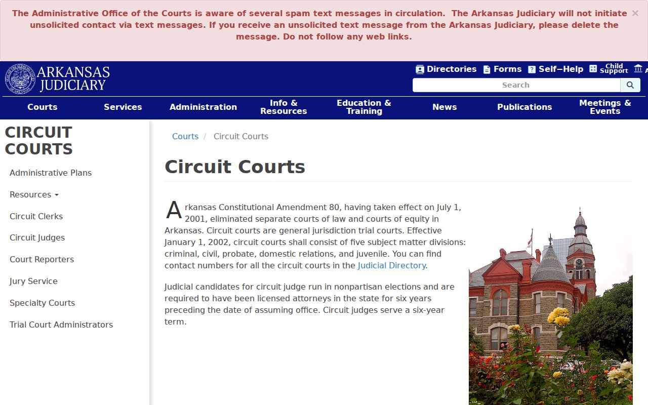 Greene County criminal court dockets in the Arkansas Circuit Court structure